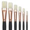 Blick Masterstroke Interlocking Bristle Brush Set - Flat, Long Handle, Set of 6